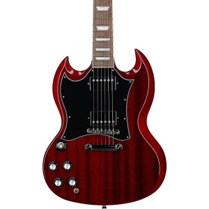 Стандартная электрогитара Epiphone SG, для левшей, вишневый цвет SG Standard Left-Handed