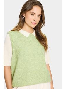 SAINT TROPEZ Светло-зеленый жилет-свитер