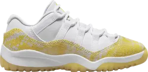 Кроссовки Air Jordan 11 Retro Low PS 'Yellow Snakeskin', желтый