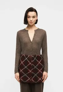 Кардиган slfshirley с круглым вырезом Selected, Chocolate Chip