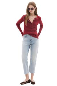 No Matter What Лонгслив в цвете бордо