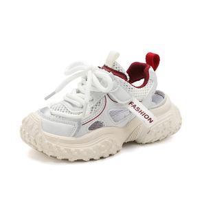 Детские сандалии с нескользящей подошвой RHOBESAM, бежевый/красный