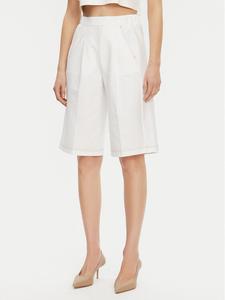 Шорты из ткани обычного кроя Texas 2516781027650 Max Mara, белый