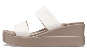 Шлепанцы и сланцы Crocs Brooklyn Lightweight Mushroom Gray Sandals Women's