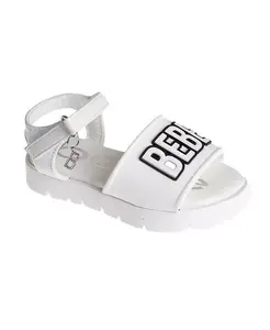 Модные и удобные сандалии для девочек Toddler Girls Bebe, белый