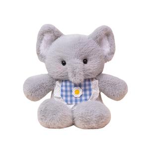 Плюшевая игрушка Running Bear Three Flowers Cat Elephant, плюшевая кукла Running Bear, высота 50 см Tak Bebe, серый/синий