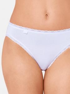 Набор тайских слипов из 6 штук хлопкового кружева 24/7. Sloggi, белый