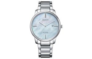 CITIZEN Часы Solar Quartz Movement Stainless Steel Strap Watch Women's Watch Mother of Pearl Color Watch Dial BM7520 88D