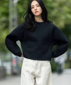 Картонная вязаная толстовка-кокон