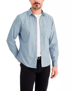 Мужская повседневная рубашка с карманом Dockers, светло-голубой