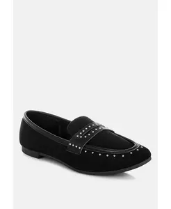 Lumina Penny Strap Studded Loafers для женщин London Rag, черный