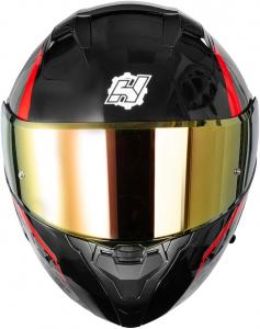 Шлем мотоциклетный HAX Amatista Modular, красный