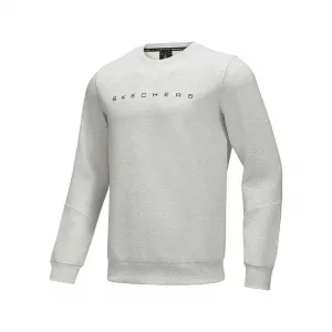 Skechers Свитшот мужской светло-серый меланж