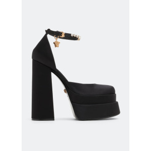 Туфли VERSACE Medusa Aevitas platform pumps , черный