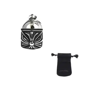 Серьги-гвоздики унисекс Chrome Hearts, серебряный