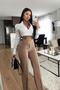 Платье Fashion Nova LBP22850, серо-коричневый