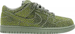Лимитированные кроссовки Nike Cactus Plant Flea Market x Swarovski x Dunk Low 'Spiral Sage', зеленый
