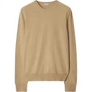 Джемпер из кашемира с вышитым логотипом Burberry, коричневый