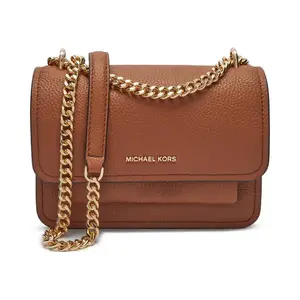 Кожаная сумка через плечо Claire Michael Kors, коричневый