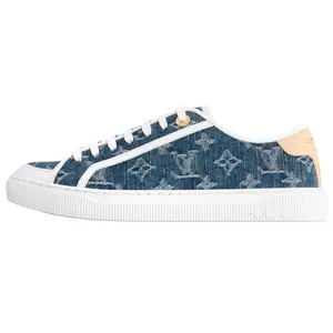 LOUIS VUITTON Кроссовки Lagoon 25ss, весна-лето, низкие парусиновые туфли Cookie Shoes, женские, синие