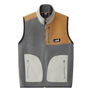 Жилет New Balance x Tyakasha из хлопка с цветовыми блоками, цвет «серый, бежевый, белый»