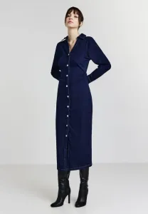 Длинное платье Calliope, Blu Denim Scuro
