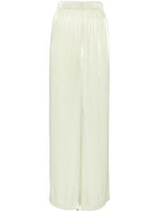 Simkhai брюки прямого кроя из жоржета, зеленый