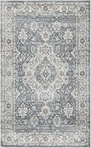 Ковер SAFAVIEH, 67 x 153 см, Isabella Collection, Grey & Cream, восточный дизайн, не линяет и прост в уходе, идеален для помещений с высокой проходимостью: прихожая, гостиная, спальня (ISA916F)