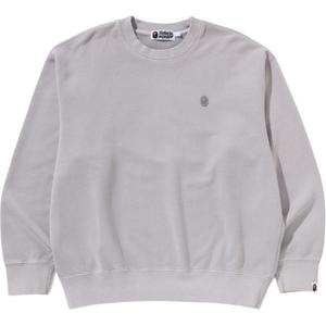 Хлопковый свитшот A BATHING APE, серый