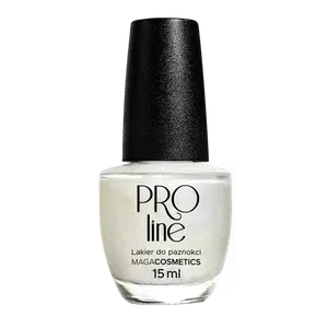 Лак для ногтей 002 перламутровый серебристый, 15 мл Maga Cosmetics Proline, цвет 002