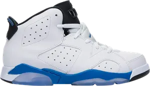 Кроссовки Air Jordan 6 Retro BP Sport Blue, белый