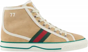 Кроссовки Gucci Wmns Tennis 1977 High Soft Caramel, коричневый