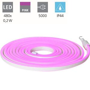 Светодиодные ленты FLATNEONLED розовые Д:500см В:0,6см с кабелем + вилкой IP44 EGLO, розовый