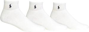 Polo Ralph Lauren 3-Pack классические хлопковые носки, White