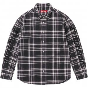 Старая английская клетчатая фланелевая рубашка Supreme, черный