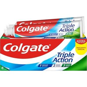 Colgate Зубная паста тройного действия с фторидом против кариеса помогает сохранить зубы белыми, освежает дыхание, мята, 75 мл — упаковка из 2 шт.