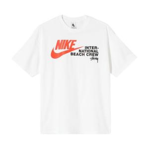 Футболка Nike x Stussy International Beach Crew Tee 'White', белый