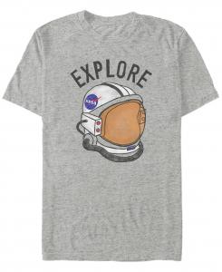 Мужская футболка с коротким рукавом с логотипом nasa explore retro helmet Fifth Sun, мульти