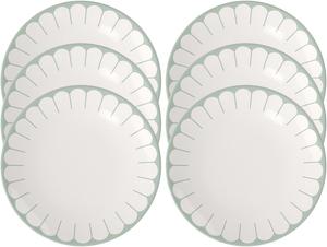 Набор тарелок Villeroy & Boch Fleur Couleur, 6 предметов, 26,6 см, зеленый