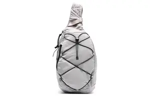 C.P.Company Мужская сумка из полиамида, стандартного размера, светло-серого цвета