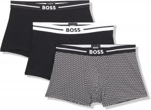 BOSS мужские трусы 3 шт, мультидизайн, логотип Bold Hugo Boss, Black Currant, Bold Black B, Black Currant
