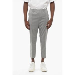 Облегающие брюки REM с эластичным поясом и молнией на щиколотке Neil Barrett, Gray