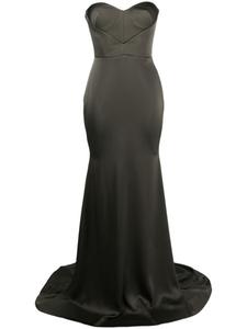 Alex Perry длинное платье без рукавов, зеленый