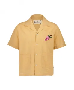 Хлопковая рубашка с вышивкой в виде фруктов Baziszt, оранжевый