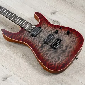 Гитара ESP USA M-II HT Hardtail, гриф из эбенового дерева, звукосниматели Seymour Duncan '59 / Custom, Blood Moon