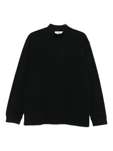 Свитер с высоким воротником Stone Island, черный