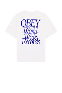 Футболка с мировыми рекордами Obey, vintage white