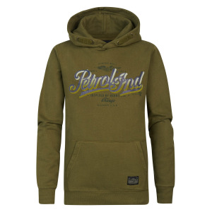 Худи Petrol Industries Zip-Up Hoodie Tinley Park, зеленый