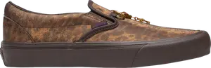 Кеды Vans Needles x Vault Classic Slip-On V Animal Print - Brown, коричневый