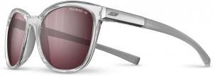 Солнцезащитные очки Julbo Slack Lifestyle, унисекс. Поляризованные линзы Spectron 3 Polarized HD, 100% защита от УФ. Для походов и повседневного использования. Цвет: Translucent Crystal / Gray Frame - Rose W/ Silver Mirror Lens